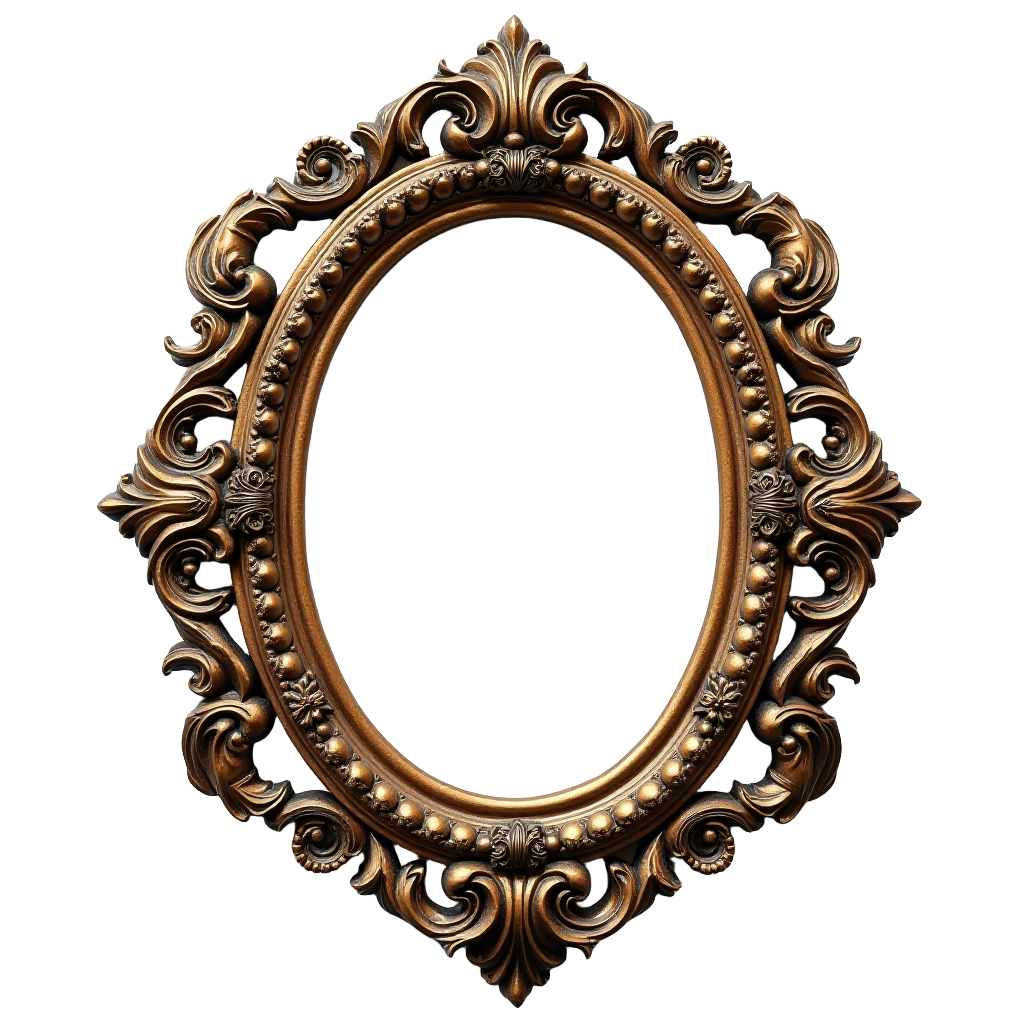 Ornate Oval Frame